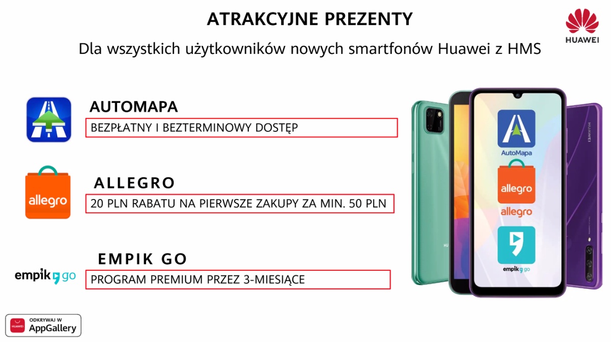 AutoMapa za darmo - na zawsze w telefonach Huawei