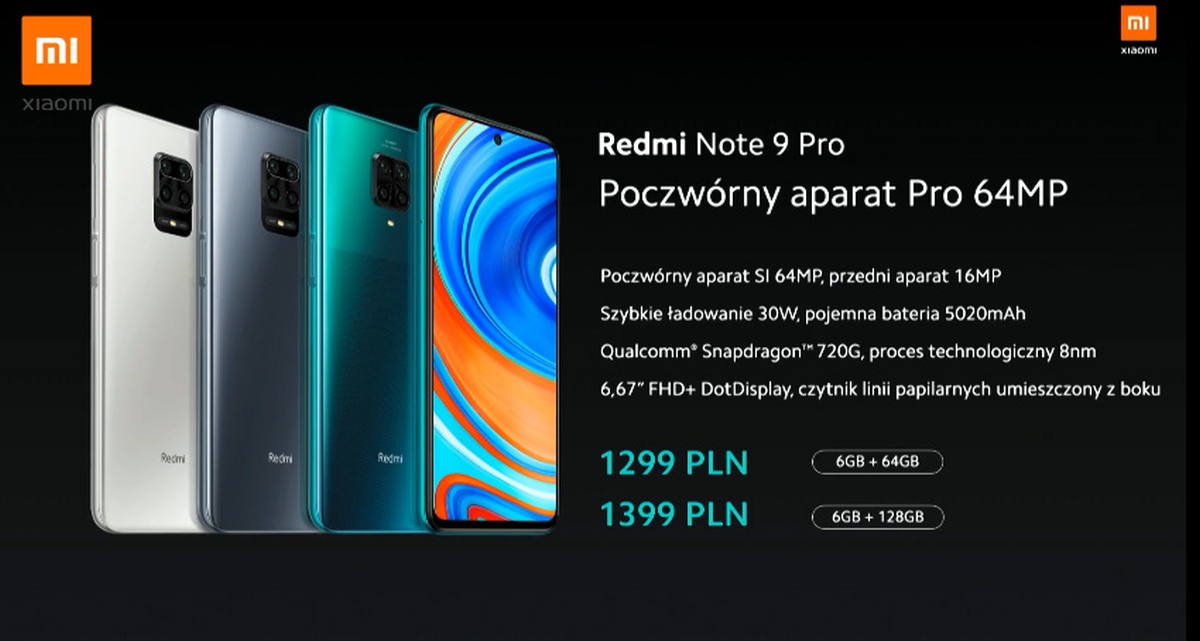 Xiaomi Mi 10 Lite, Redmi Note 9 i Redmi Note 9 Pro debiutują w Polsce - oto ich cena