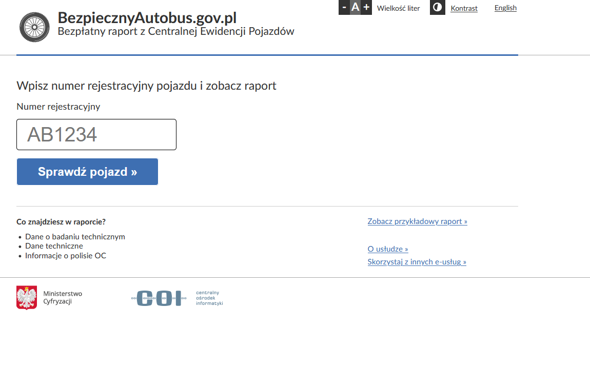 „Bezpieczny autobus” - strona Ministerstwa Cyfryzacji pozwoli ocenić stan techniczny autokaru