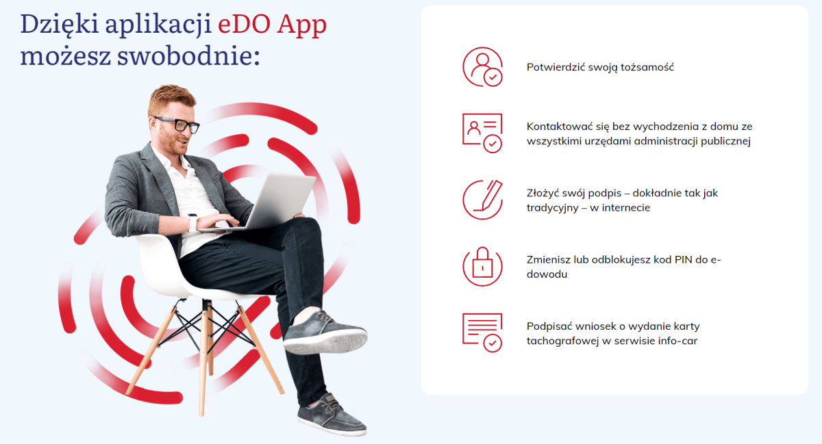 eDO App – aplikacja na telefon do zdalnego potwierdzania tożsamości e-dowodem