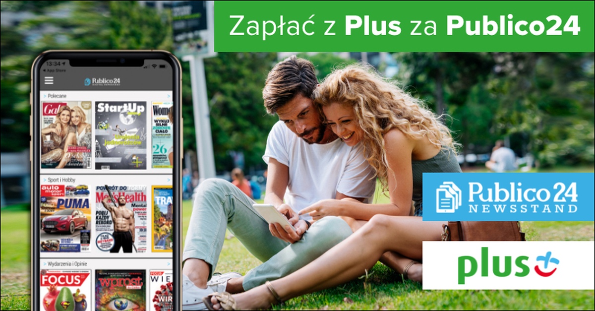 Opłaty za dostęp do gazet i czasopism w Publico24 Newsstand doliczysz do rachunku w Plusie