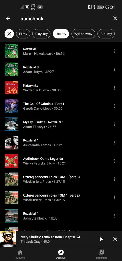 YouTube Music szykuje się na audiobooki i słuchowiska