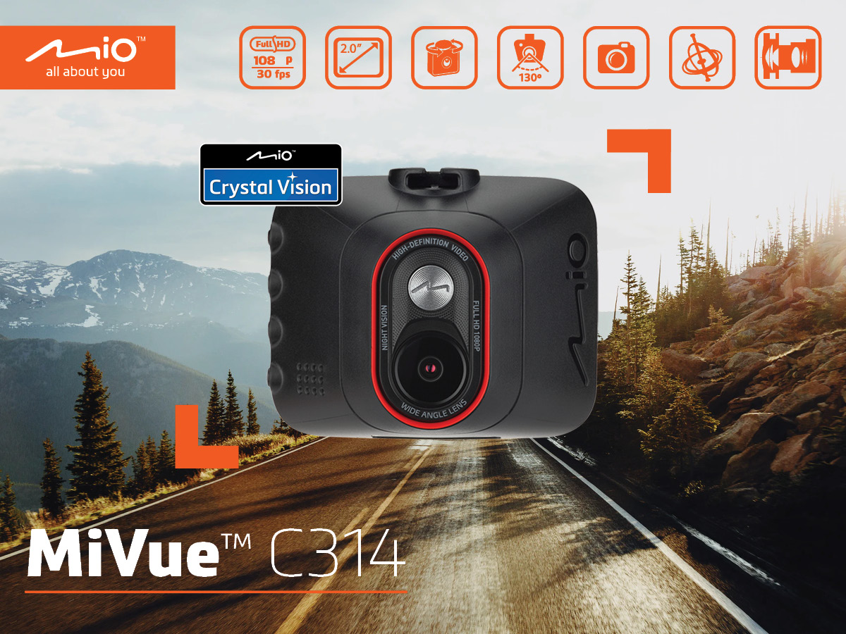 Mio MiVue C314 - wideorejestrator tani, a zarazem dobry