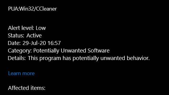 CCleaner uznany za niepożądaną aplikację w systemie Windows