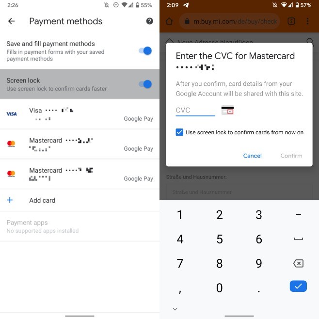 Wkrótce Chrome dla Androida pozwoli na biometryczne uwierzytelnianie płatności