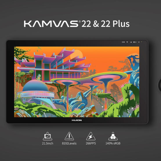 Huion prezentuje tablety graficzne dla artystów: Kamvas 22 i Kamvas 22 Plus