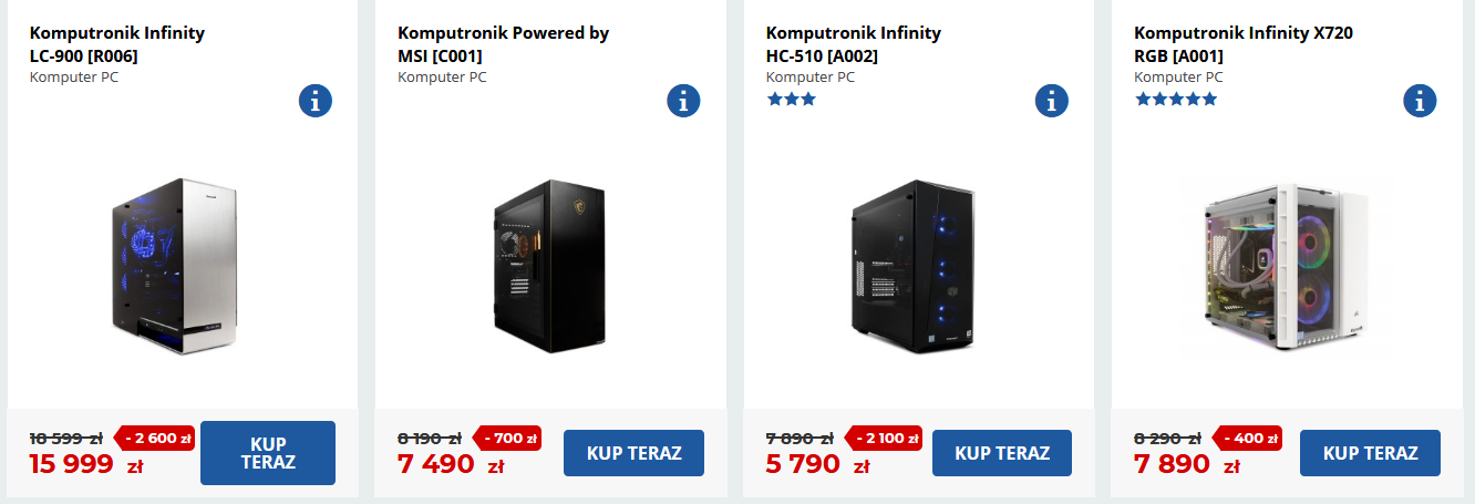 Gorrrące Przeceny w Komputroniku - możesz kupić sprzęt z dużymi zniżkami