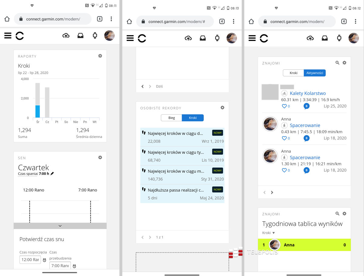 Garmin Connect wraca do siebie po awarii, dane są na swoim miejscu