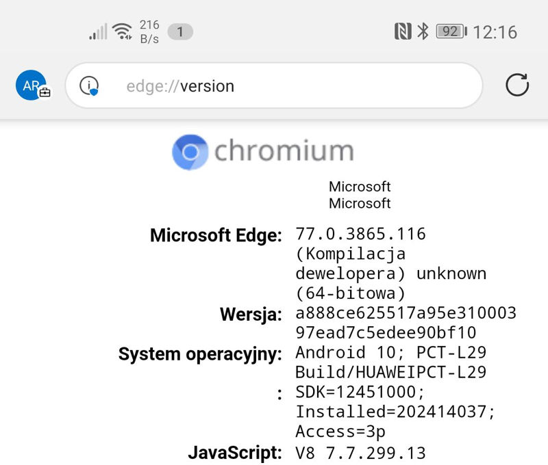 Microsoft Edge dla Androida przyspieszył – jest już 64-bitowy