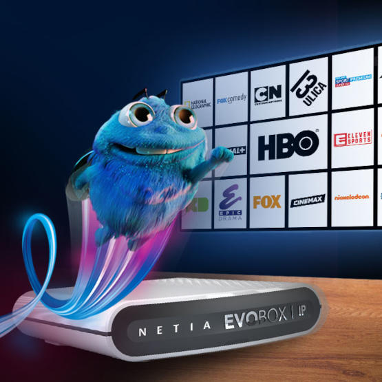 Netia: nowe pakiety TV jak rakiety i dekoder EvoBox