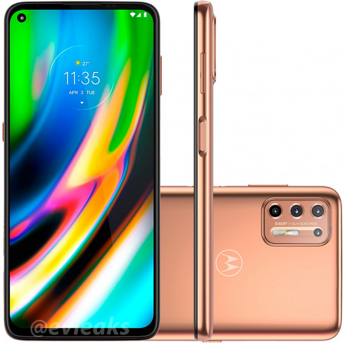 Motorola Moto E7 Plus i Moto G9 Plus na renderach