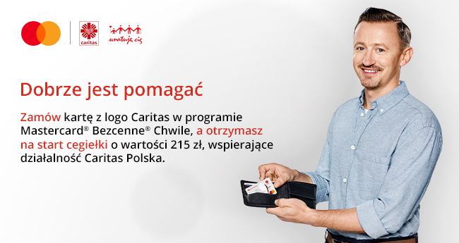 Promocja Mastercard, Banku Pocztowego i Caritas Polska w programie Bezcenne Chwile