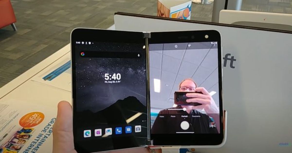 Surface Duo - tak wygląda działające urządzenie