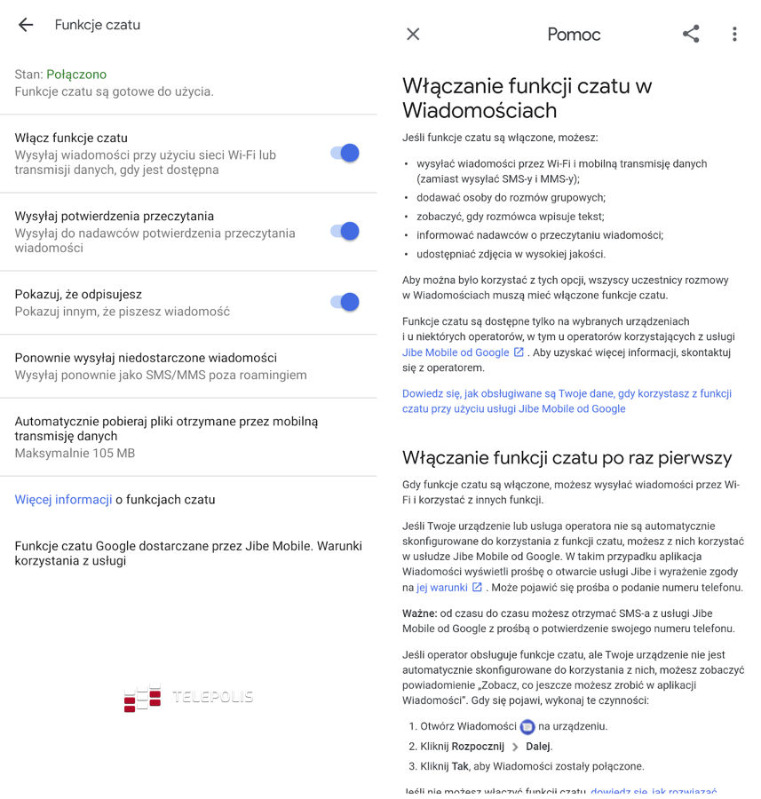 Google poszerza obsługę RCS aplikacji Wiadomości, także w Polsce