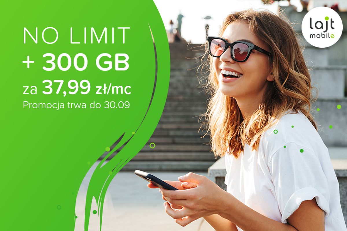Lajt Mobile przedłuża promocję wakacyjną "Gigabajty na lajcie"