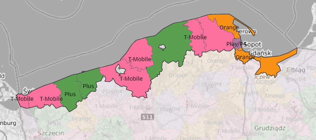 Najszybszy Internet mobilny w nadmorskich miejscowościach według RFBenchmark