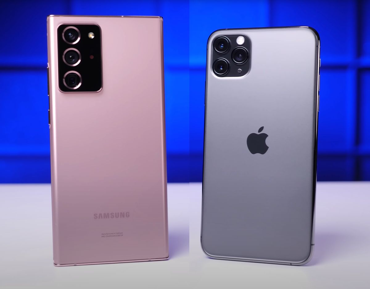 Samsung Galaxy Note20 Ultra vs iPhone 11 Pro Max - który lepiej znosi upadki?