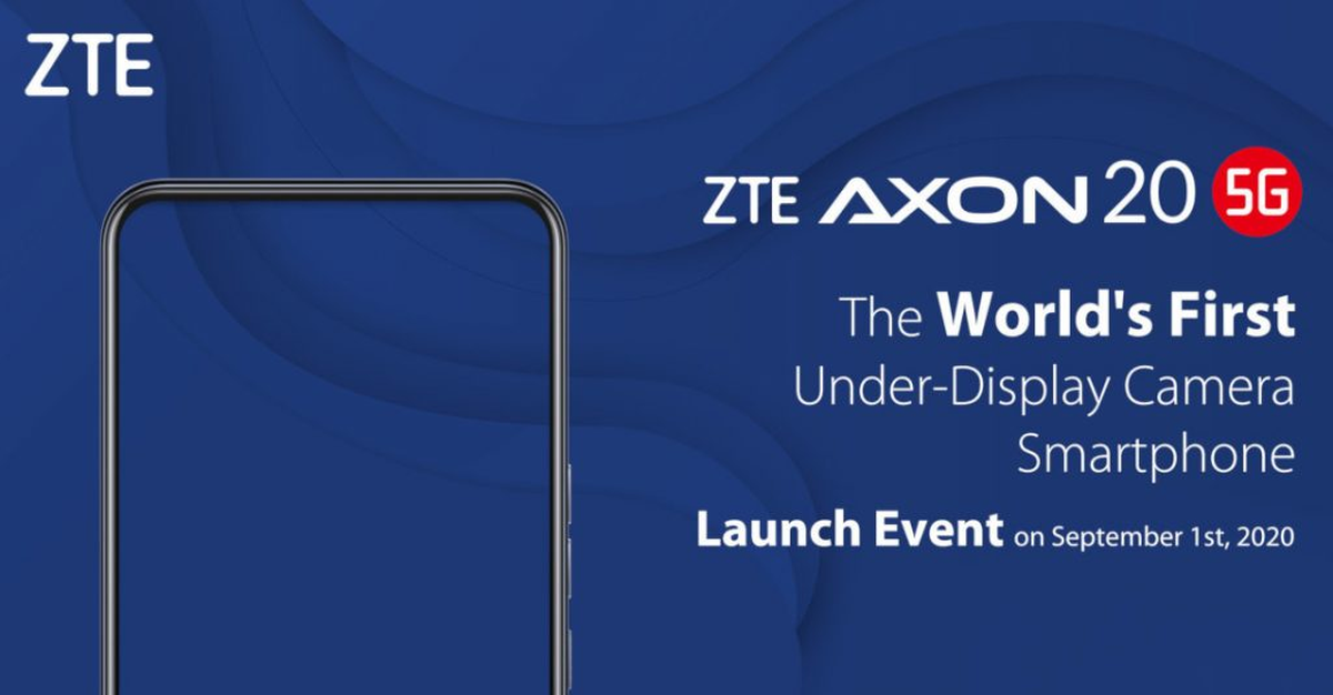 ZTE Axon 20 5G: 1 wrześnie odbędzie się prezentacja smartfonu z przednim aparatem ukrytym pod ekranem