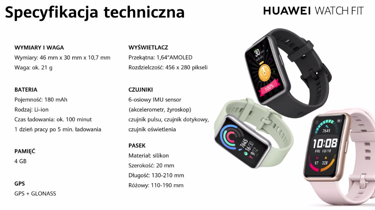 Huawei Watch GT 2 Pro już w Polsce. Towarzyszy mu prostokątny Huawei Watch Fit