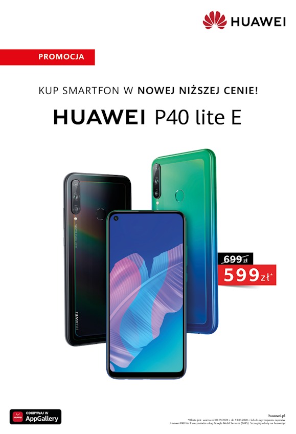 Huawei P40 lite E - teraz nowa, niższa cena