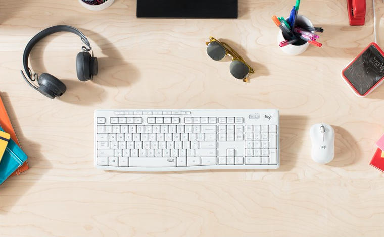 Nowa, bezgłośna wersja zestawu klawiatura + mysz Logitech MK295 Silent Wireless Combo