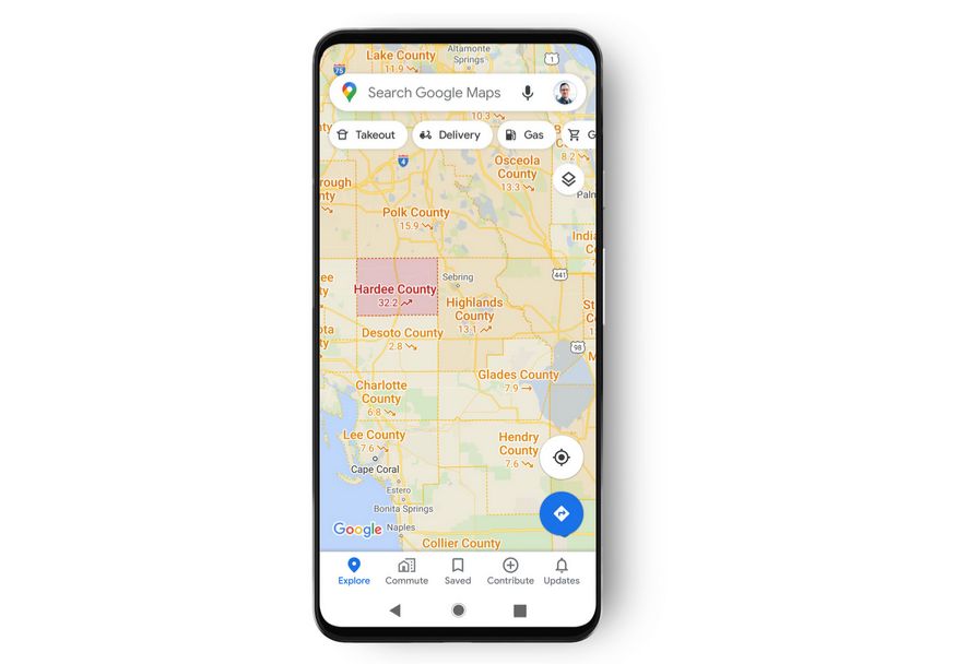 Mapy Google: pojawi się oznaczenie rejonów z zarażeniami Covid-19