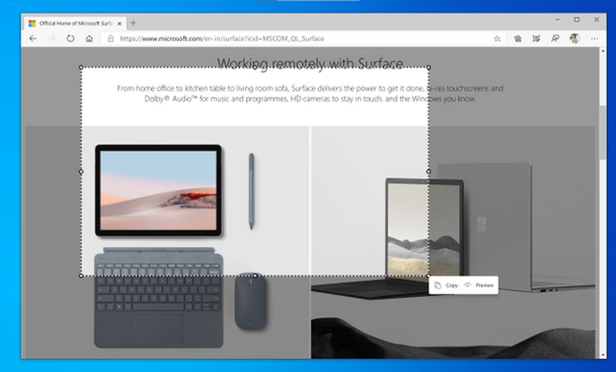 Edge z funkcją Web Capture oficjalnie zaprezentowane