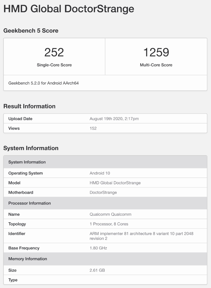 Nokia 3.4 w wynikach Geekbench, są też nowe rendery