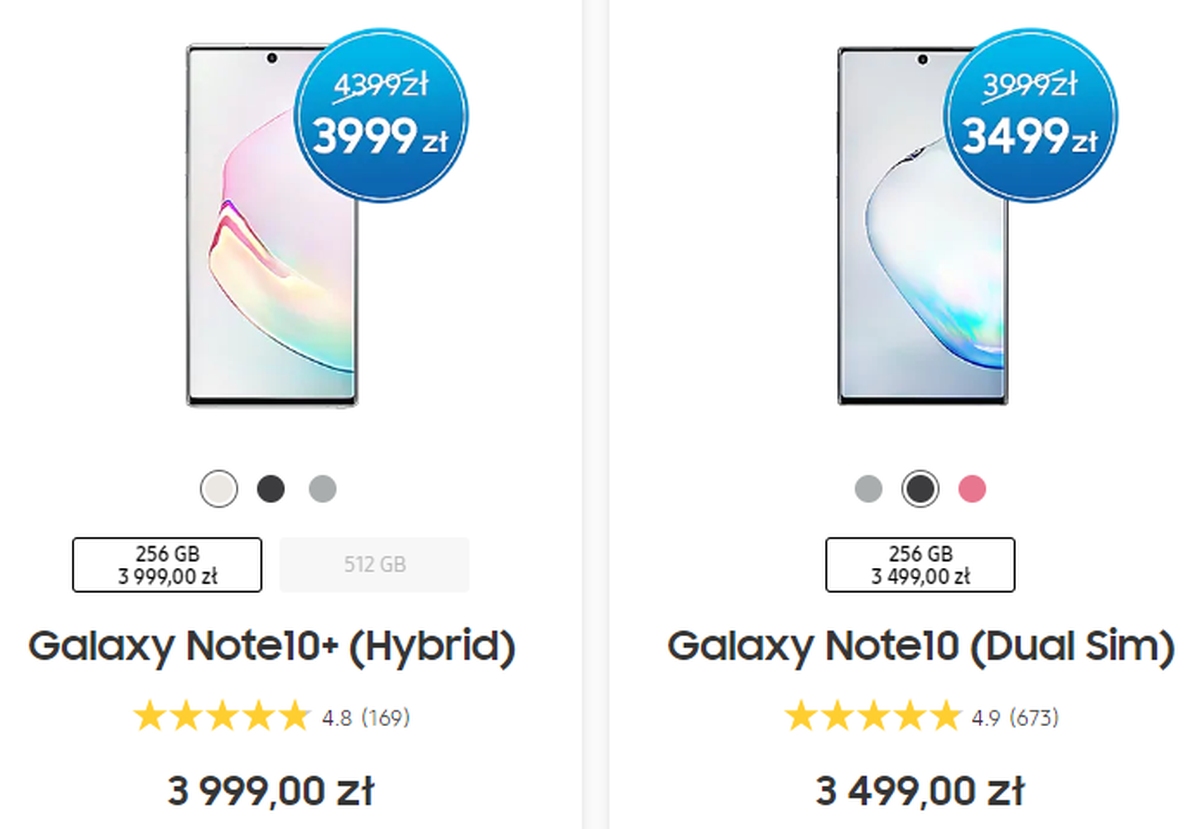 Samsung obniża ceny smartfonów Galaxy Note10 i Galaxy Note10+. Zaoszczędzić można nawet 500 zł