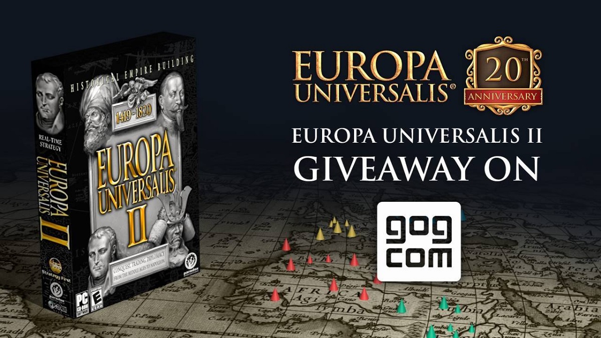 Europa Universalis II i inne gry za darmo teraz - GOG, Steam i Epic Games