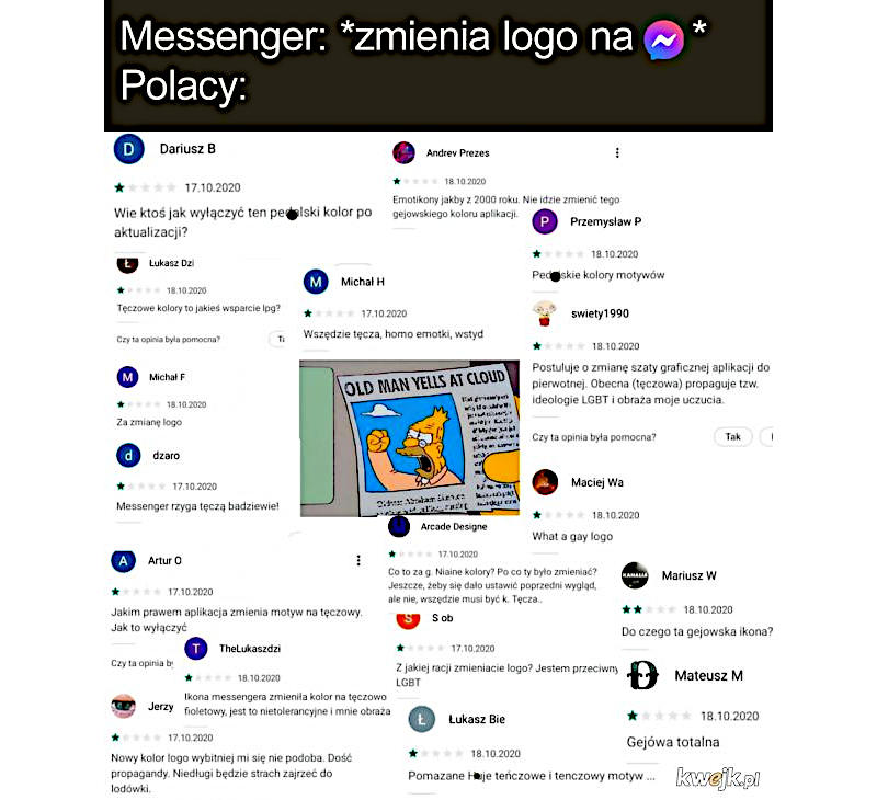 Pajacyki: Facebook zmienił ikonkę w Messengerze? „Promocja tęczowej ideologii”. Wielki oburz Polaków