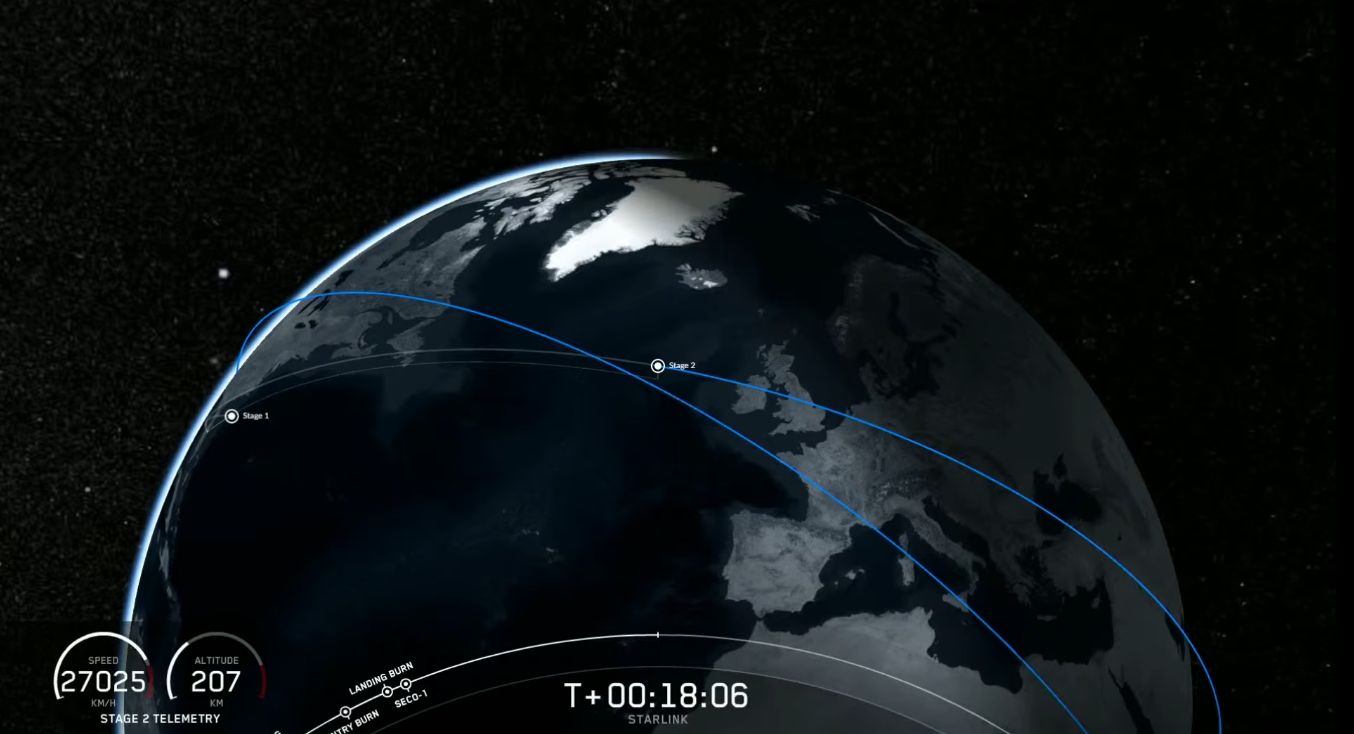 SpaceX umieszcza piętnasty zestaw satelitów Starlink na orbicie