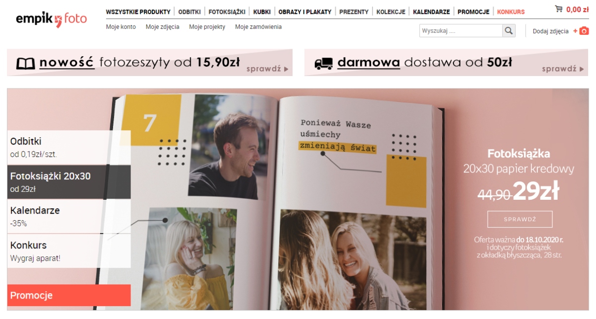 Happy Fridays: T-Mobile rozdaje zniżkę 26% do Empik Foto
