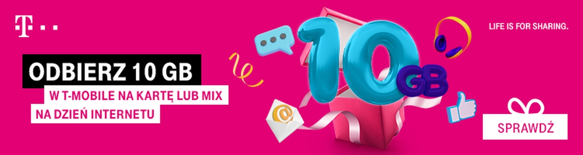 T-Mobile Mix i na kartę: Dzień Internetu to dobra okazja, by rozdać klientom dodatkowe paczki po 10 GB