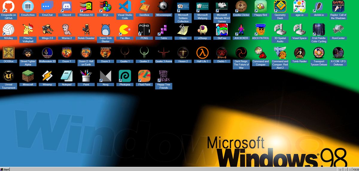 EmuOS - baw się na Windows 98, graj za darmo w Quake, Wolfenstein, Doom, Hexen i Half-Life