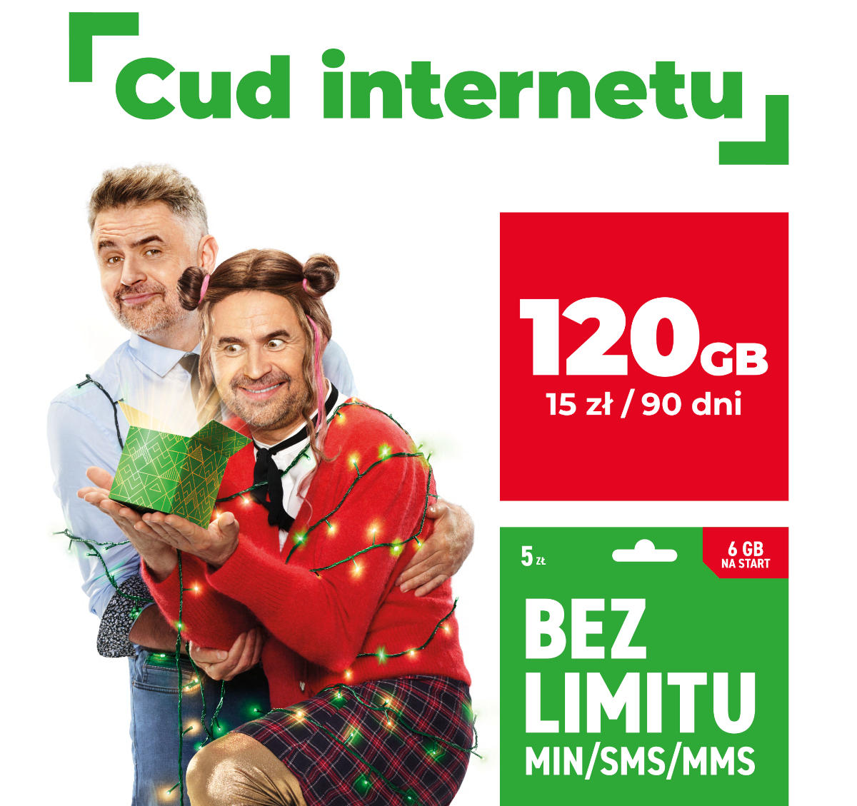 Cud internetu w Plusie na kartę: 120 GB za 15 zł na święta