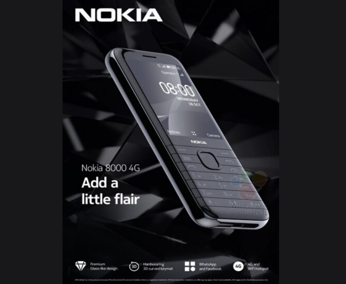 Już niedługo klasyczna Nokia 8000 4G