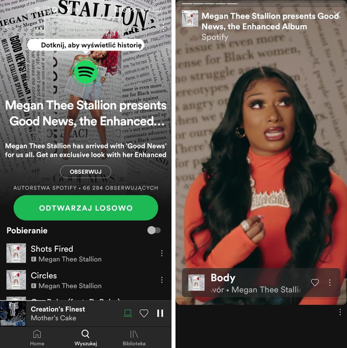 Snapchat zmienił świat? Nawet Spotify będzie mieć Stories