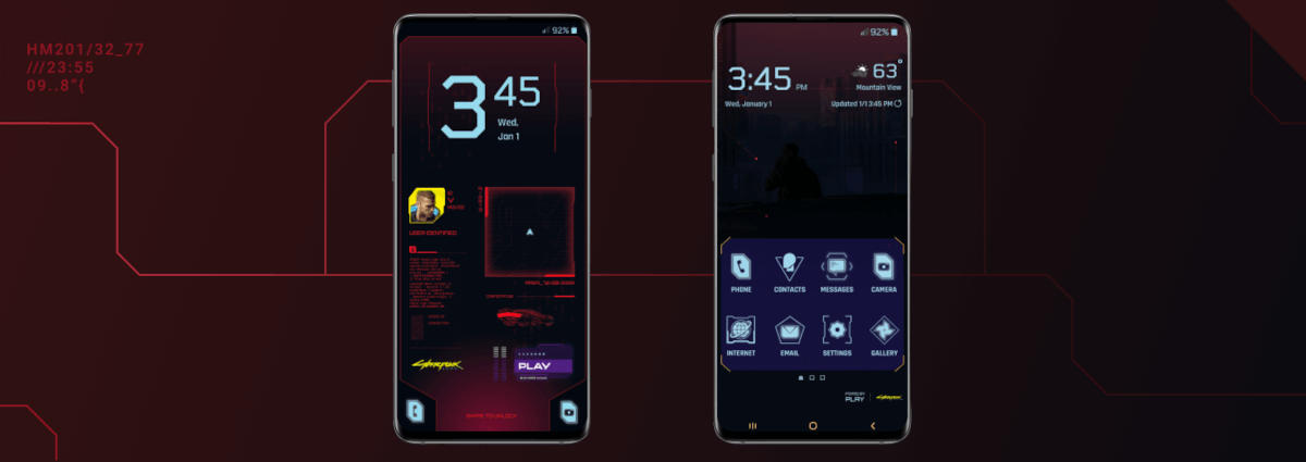 Fani Cyberpunka 2077, gdzie jesteście? Play przygotował dla was darmowy motyw na smartfony