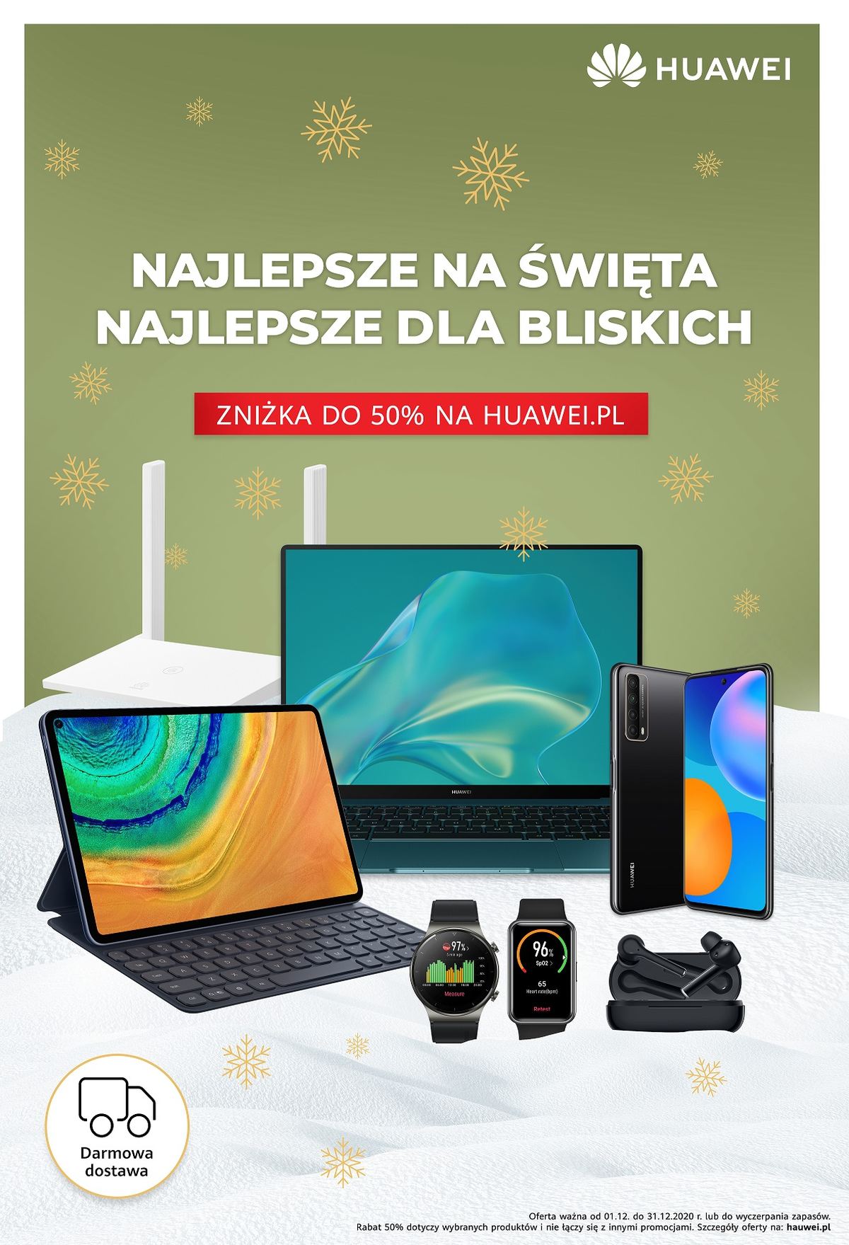 Huawei przygotował ofertę na święta. Są smartfony, tablety i inny sprzęt w niższych cenach