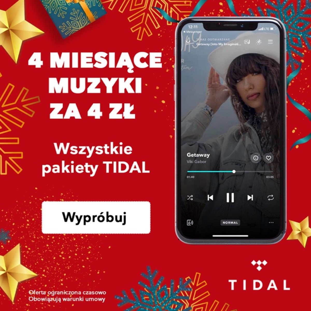 Zimowa promocja TIDAL: Premium i HiFi na 4 miesiące za 4 zł
