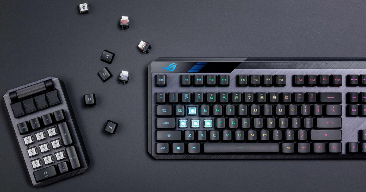 Asus ROG Claymore II - klawiatura dla graczy z odłączaną sekcją numeryczną