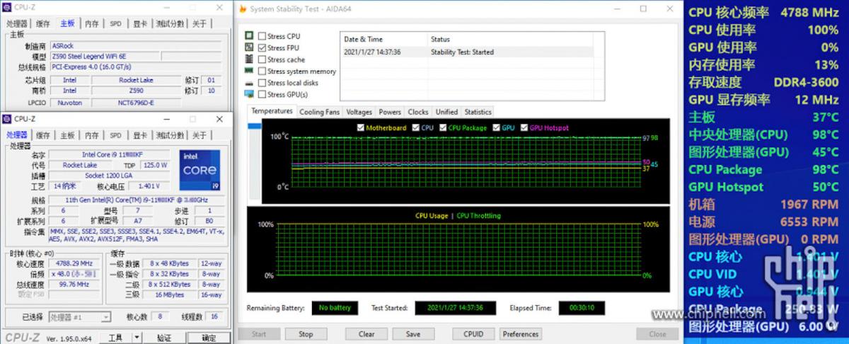 Intel Core i9-11900KF ma problemy z temperaturami i to nawet na chłodzeniu AiO