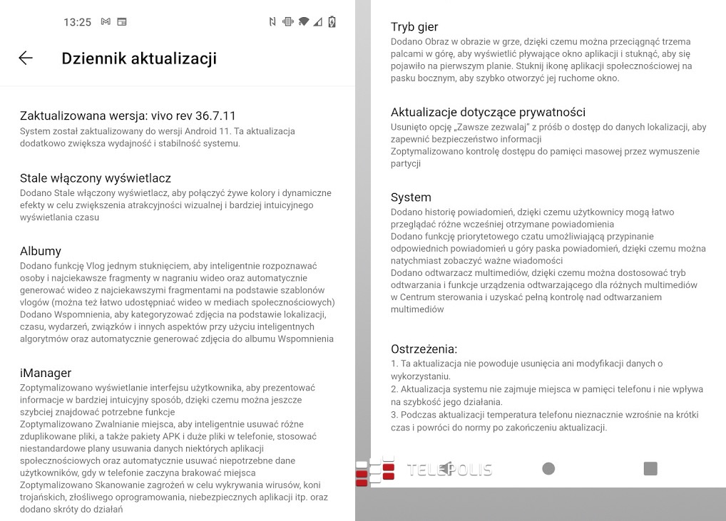 Android 11 jest już na wszystkich telefonach vivo w Europie