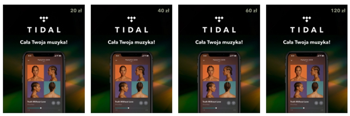 Klienci epay mogą kupować karty podarunkowe Tidal