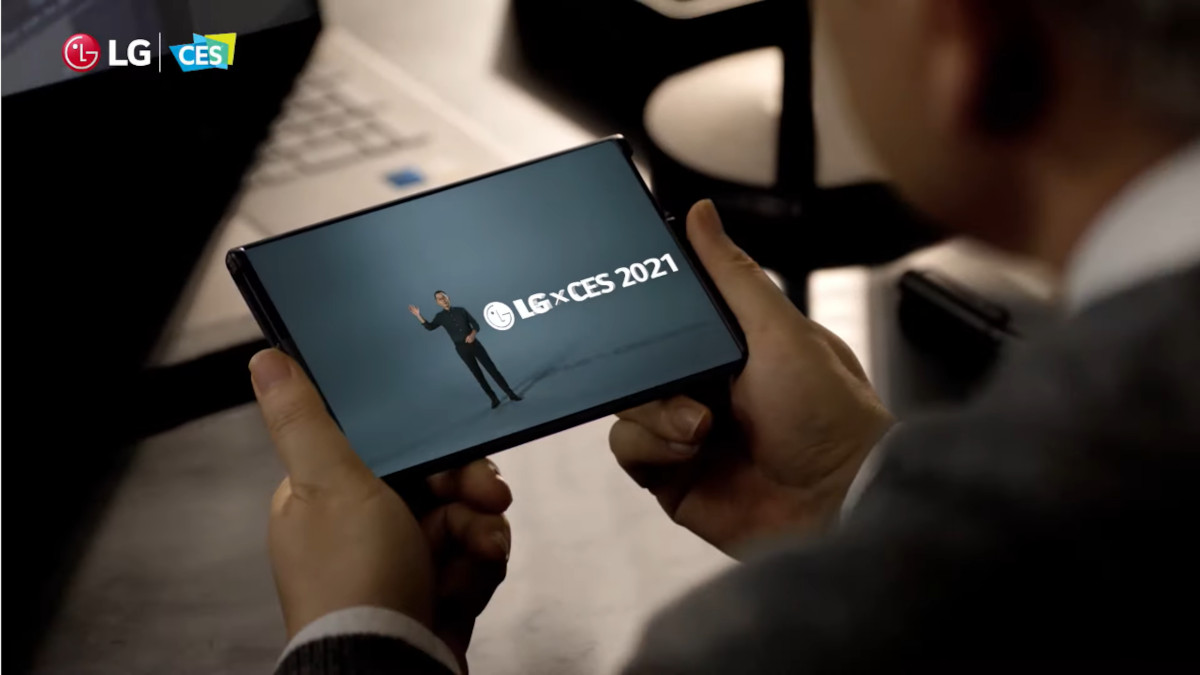 LG Rollable - zwijany smartfon pojawił się na CES 2021