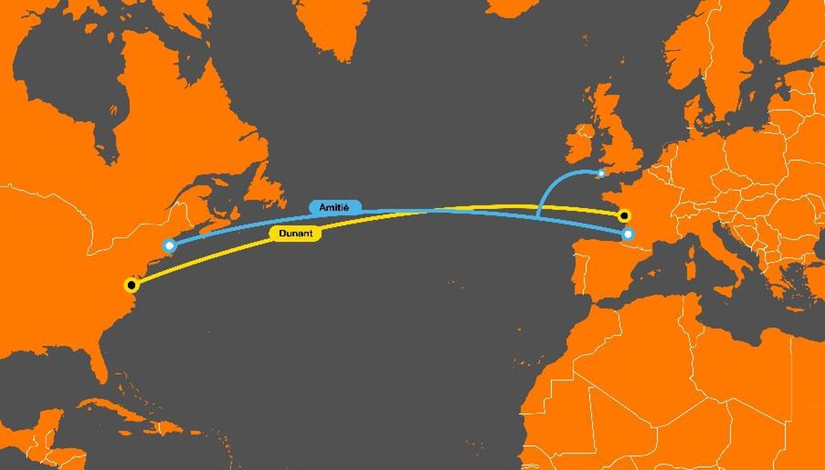 Światłowody Orange odgrywają kluczową rolę w łączności między USA i Europą