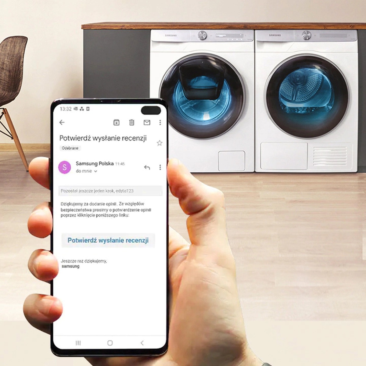 Chcesz telefon Galaxy S20 FE za darmo? Kup pralkę i suszarkę Samsung