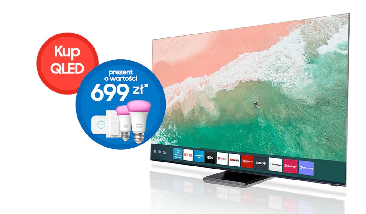 Kup telewizor Samsung QLED, a otrzymasz inteligentne oświetlenie Philips Hue
