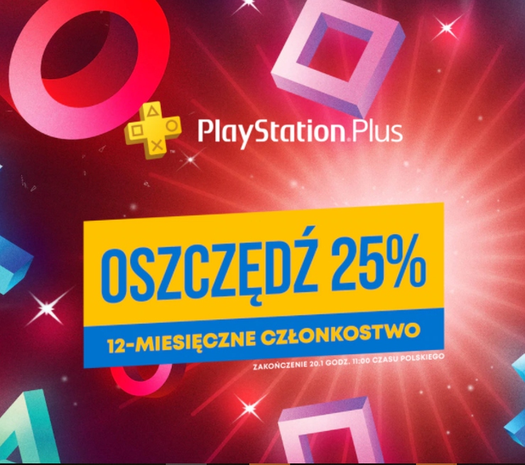 PlayStation Plus w styczniowej wyprzedaży taniej o 25%